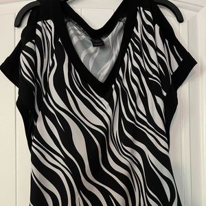Medium Zebra Print Wrapper Blouse